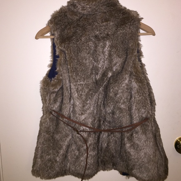 Zara Girls faux fur vest