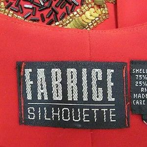 SOLD Authentic 2 piece Fabrice Silhouette suit