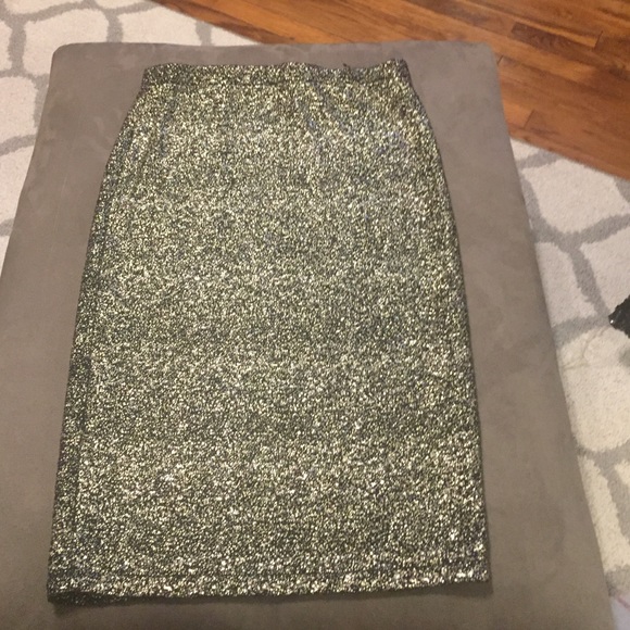 Gold Flake Midi Party skirt