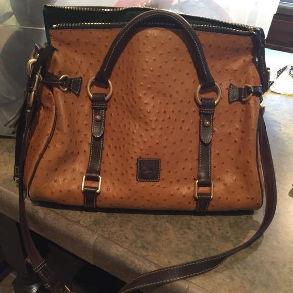 Dooney & Bourke large ostrich handbag