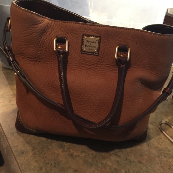 Dooney & Bourke large brown suede handbag