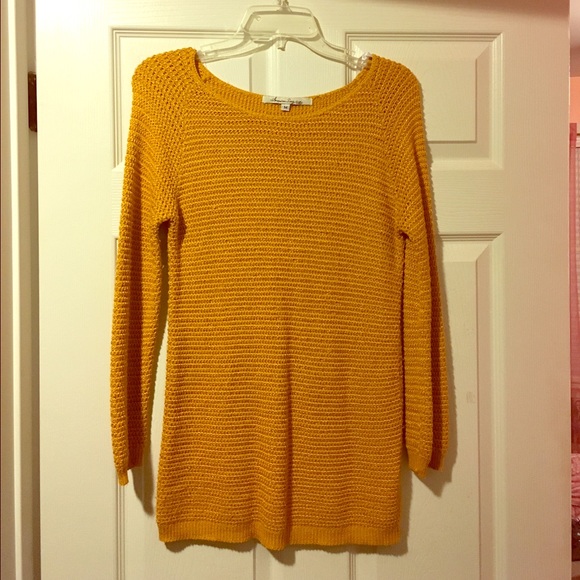 Gold tunic sweater