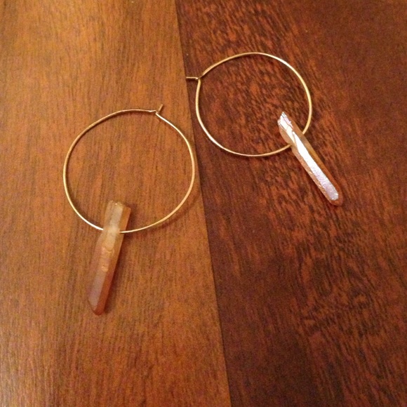 Crystal Hoops - Picture 1 of 3