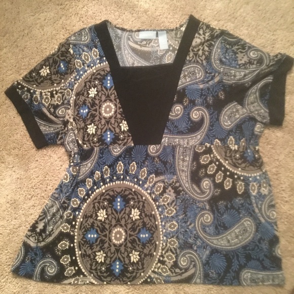 Liz & Me Tops - Kimono Style Blouse With Faux Camisole Liz & Me Tops - Kimono Style Blouse With Faux Camisole