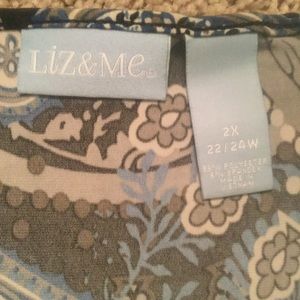 Liz & Me Tops - Kimono Style Blouse With Faux Camisole Liz & Me Tops - Kimono Style Blouse With Faux Camisole