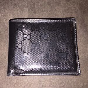 Authentic black Gucci wallet