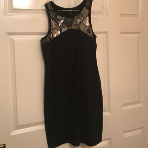 COTTON ON Black Knit Sequined Dress