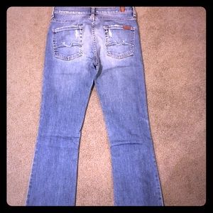 Seven high waisted boot cut denim jeans