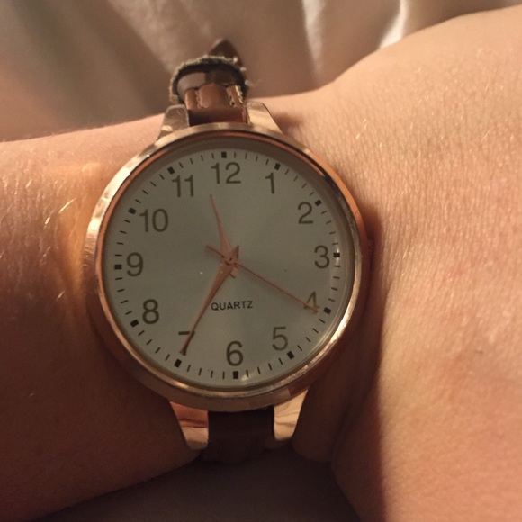 Rose gold watch