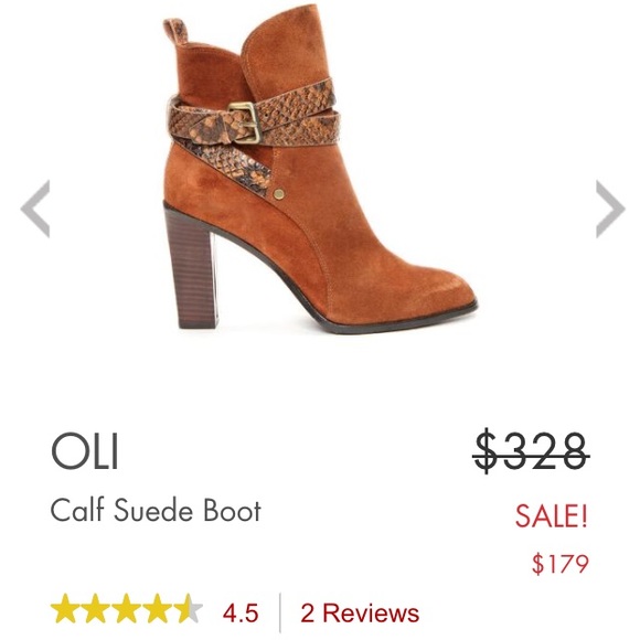 Brand new Donal J Plinner brown suede booties.