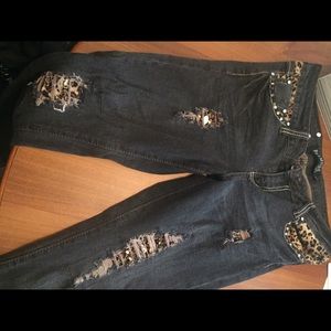 Premiere Cheetah Jeans
