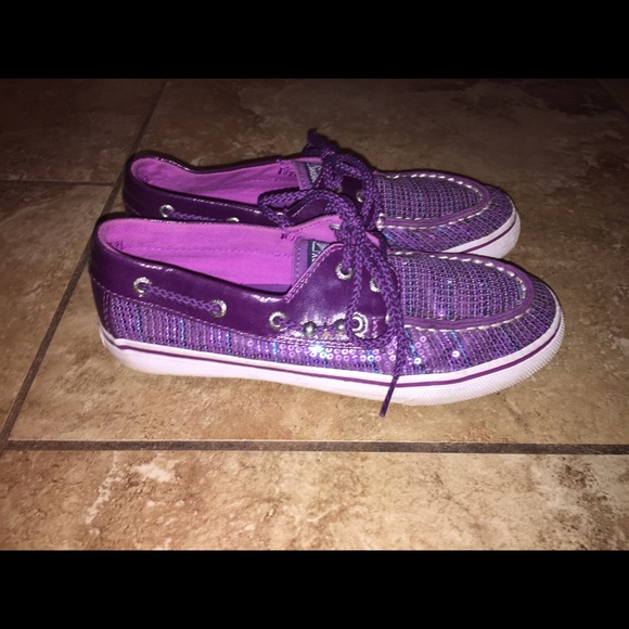 Sperry Top-sider Purple Sequin