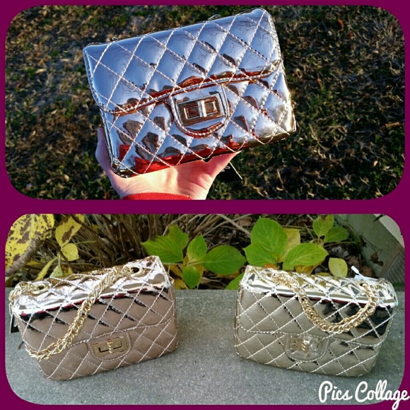 Pink Haley  Handbags - SALE! Metallic Cuteness!