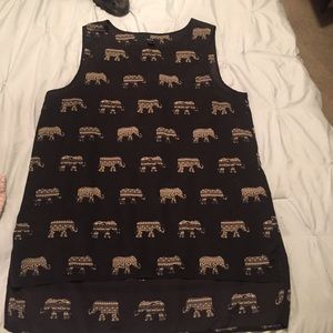 Forever 21 elephant hi-lo tank