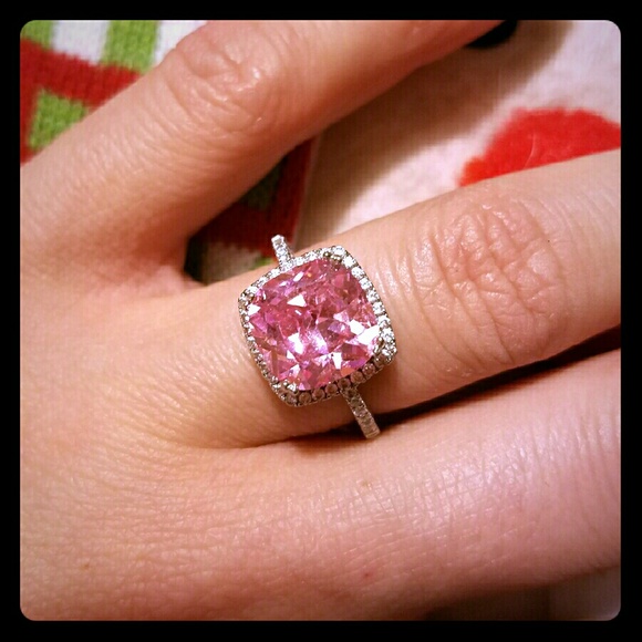 Large Pink Gem Ring