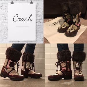 💯 Authentic COACH 'Sasha' Snow boots