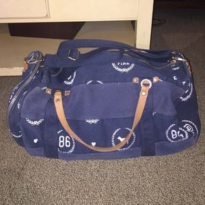 PINK Victoria's Secret Blue Duffle Bad