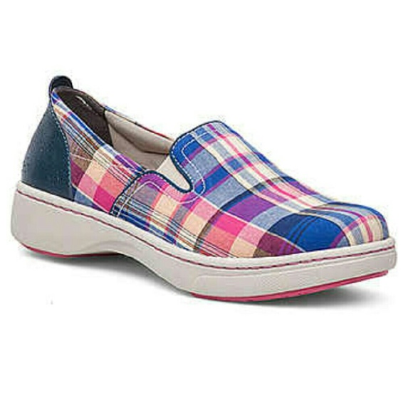 Dansko Belle plaid print slip on sneakers