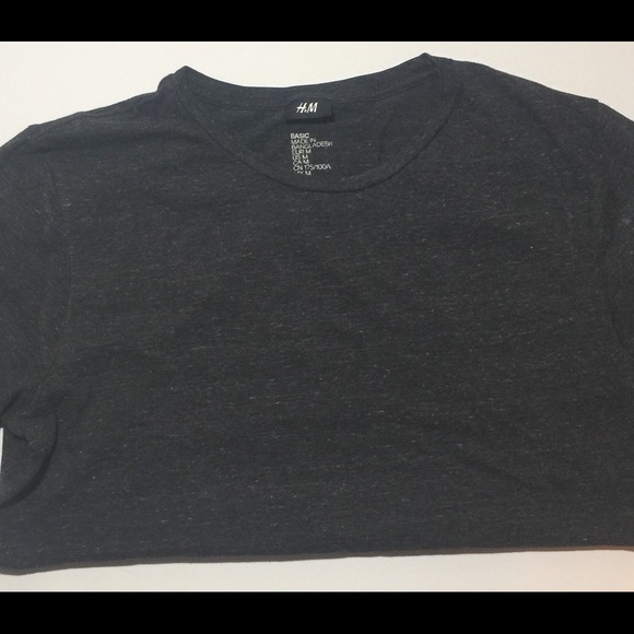 🎉🎉SOLD🎉🎉 H&M Basic Cotton Gray & T-Shirt M. - Picture 2 of 3