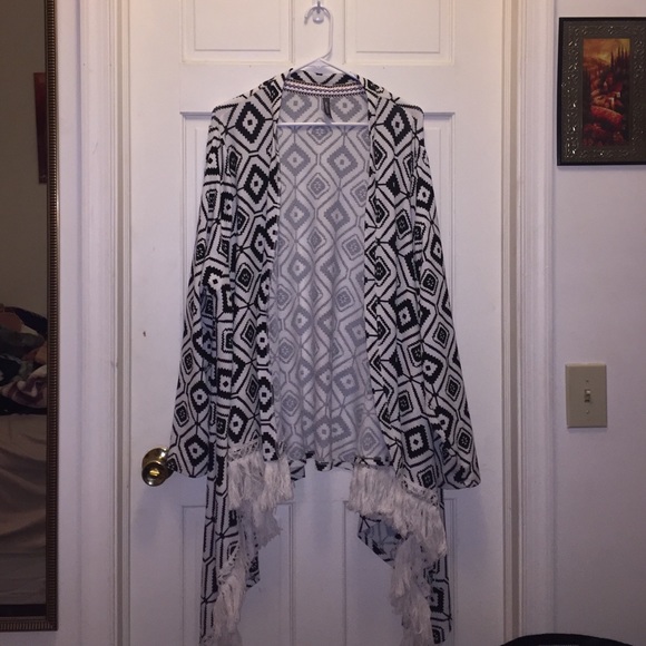 Black and White Massini Cardigan