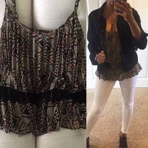 •BCBG Pleated Tank•