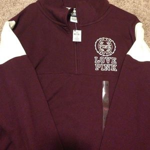 NWT Women's Victoria's Secret Quarter Zip Up