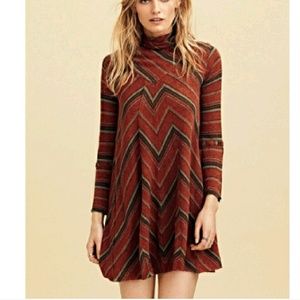 Free People New Romantics Adobe stripe mini dress