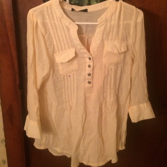 Cream colored sheer blouse - Picture 1 of 1
