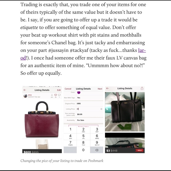 Learn how to do Trades on Posh Mark - Picture 2 of 4