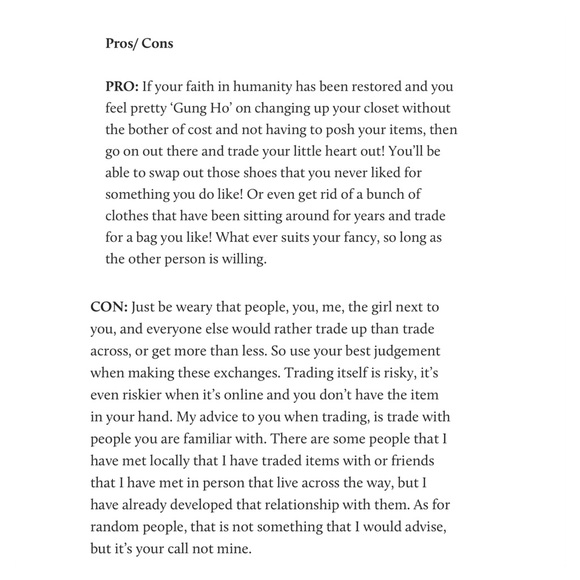 Learn how to do Trades on Posh Mark - Picture 3 of 4