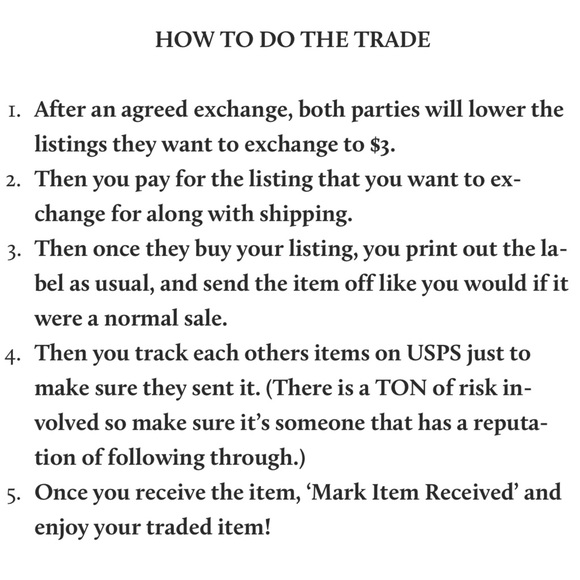 Learn how to do Trades on Posh Mark - Picture 4 of 4