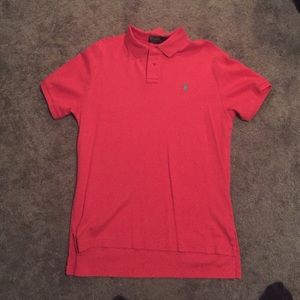 Pink Ralph Polo Lauren Collared Shirt