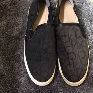 Embroidered Calvin Klein Slip on sneakers!!