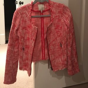 Red and white tweed Joie Jacket