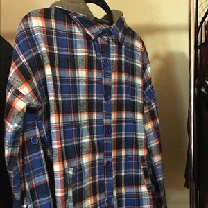 Love Culture Juniors Hooded Flannel