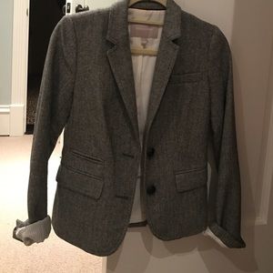 Banana Republic herringbone wool blazer