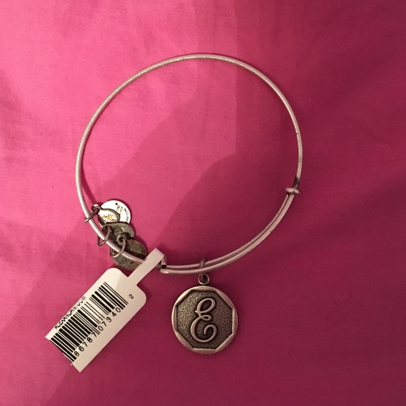 Alex and ani "e" initial bracelet