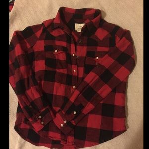 Flannel shirt red MEDIUM