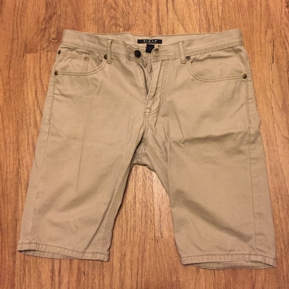 21 Men Cacky Fitted Shorts
