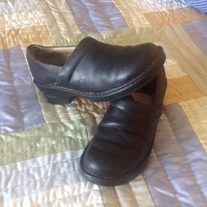 Born Comfortable Black Clogs