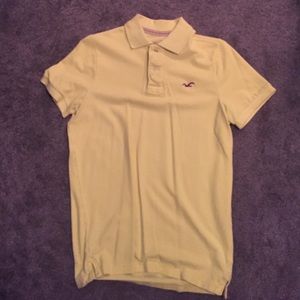 Yellow Hollister Collared Shirt