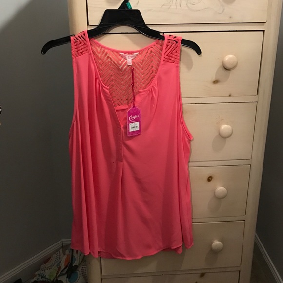 Pink Blouse w/ Lace Back