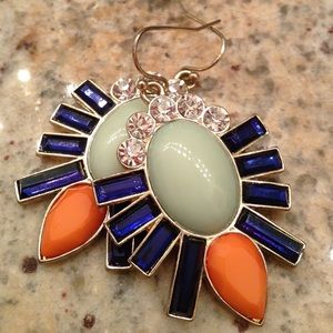 Geometric statement earrings