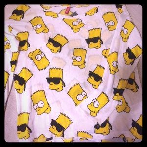 Bart Simpson shirt size medium off shoulder