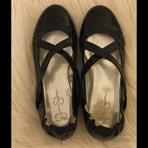 Jessica Simpson Shoes - Black Criss Cross Flats Jessica Simpson Shoes - Black Criss Cross Flats