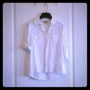 Guess white shirt blouse