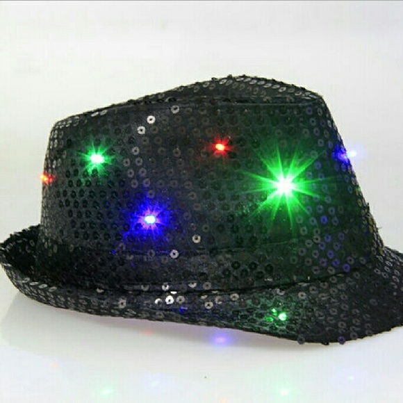 New year\'s Lite up Fedora Hats 6 pack main image 6