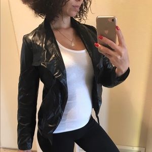 Faux leather jacket