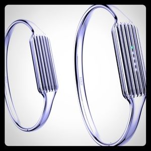 SOLD NWT!! Fitbit Flex 2 Silver Bangle Size Small