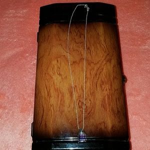 925 STERLING SILVER AND AMETHYSTS NECKLACE
